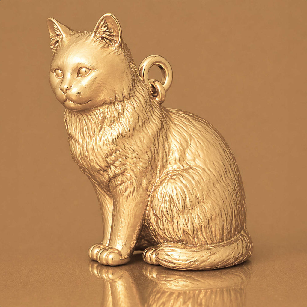 14ct Gold Plated - Birman Cat Charm