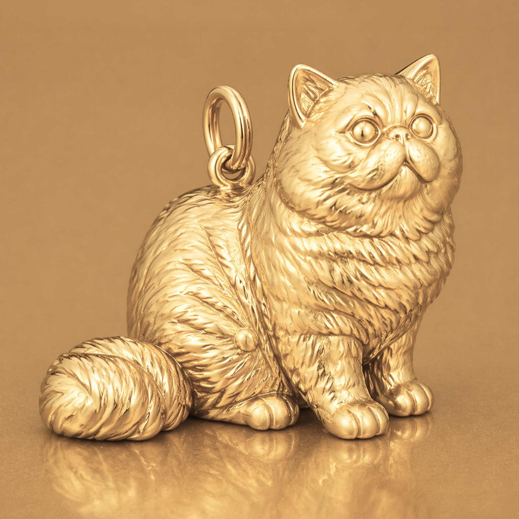 14ct Gold Plated - Exotic Shorthair Cat Charm