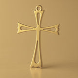 14ct Gold Plated - Openwork Crucifix Charm