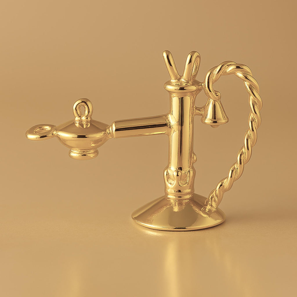 14ct Gold Plated - Candlestick Telephone Charm