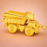 14ct Gold Plated - Tipper Dump Truck Charm