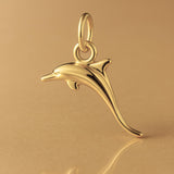 14ct Gold Plated - Jumping Dolphin Charm