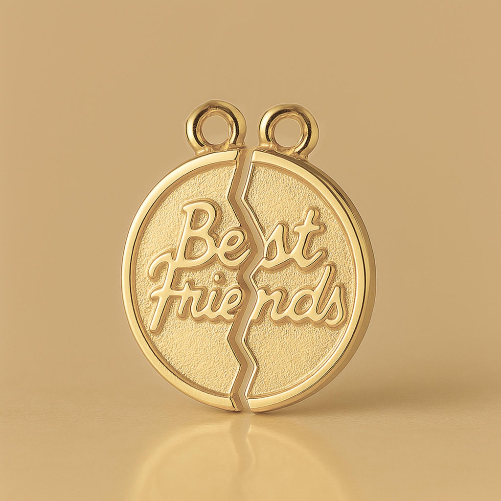 14ct Gold Plated - Classic Best Friends Amulet Charm