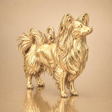 14ct Gold Plated - Papillon Dog Charm