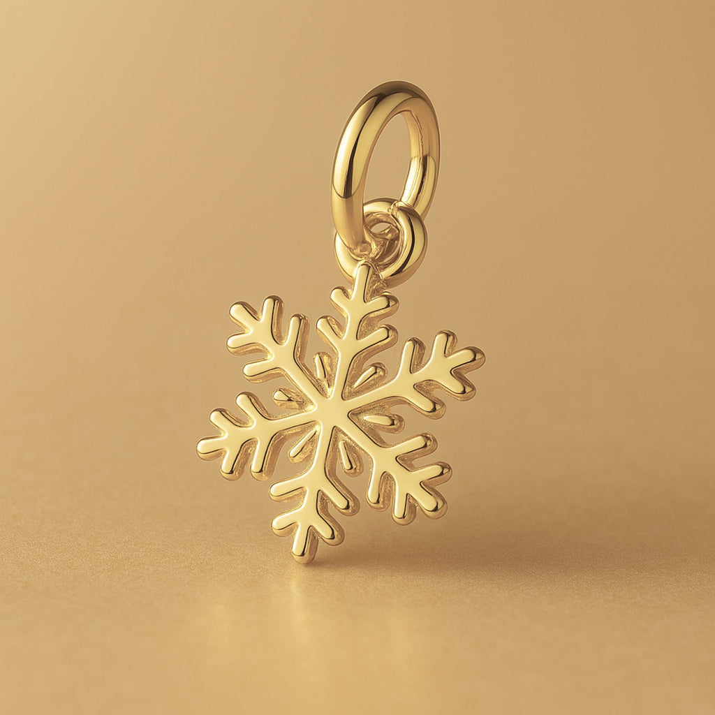 14ct Gold Plated - Delicate Snowflake Charm