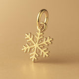 14ct Gold Plated - Delicate Snowflake Charm