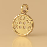 14ct Gold Plated - Cute as a Button Charm