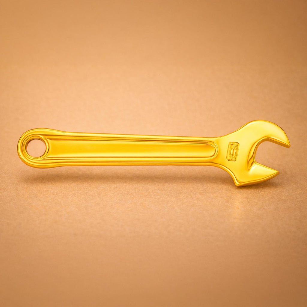 14ct Gold Plated - Shifting Spanner Charm