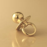 14ct Gold Plated - Modern Pacifier Charm