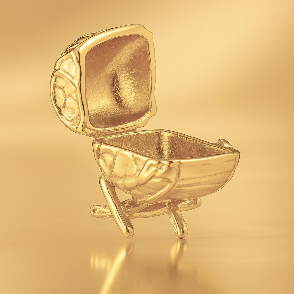 14ct Gold Plated - Rustic Winery Display Barrel Charm