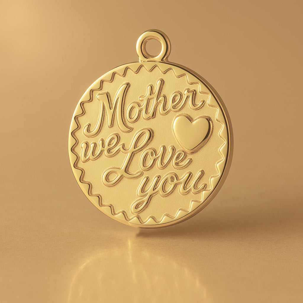 14ct Gold Plated - Mother We Love You Amulet Charm
