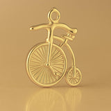 14ct Gold Plated - Penny Farthing Charm