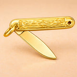 14ct Gold Plated - Folding Pocket Knife Charm
