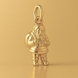14ct Gold Plated - Classic Santa Claus Charm