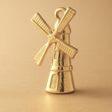 14ct Gold Plated - Dutch Windmill Charm