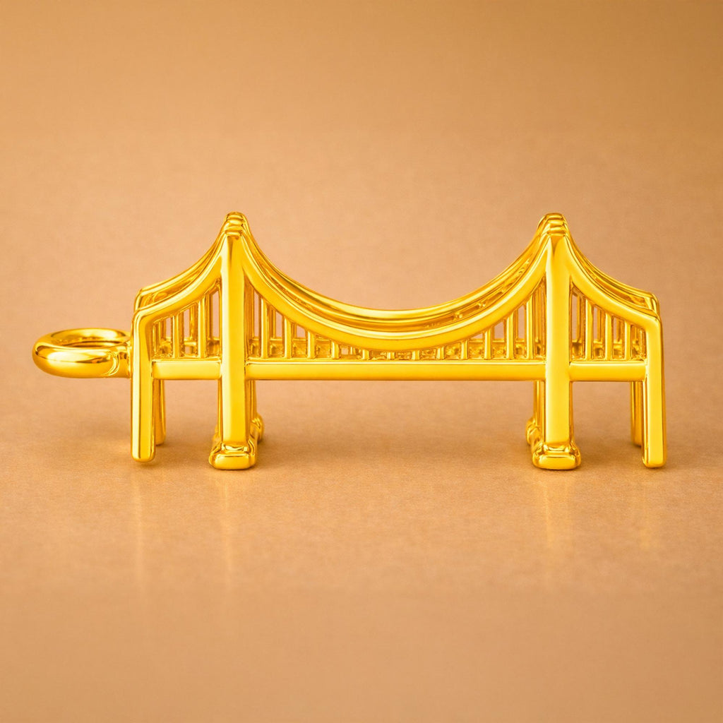 14ct Gold Plated - Goldengate Bridge Charm