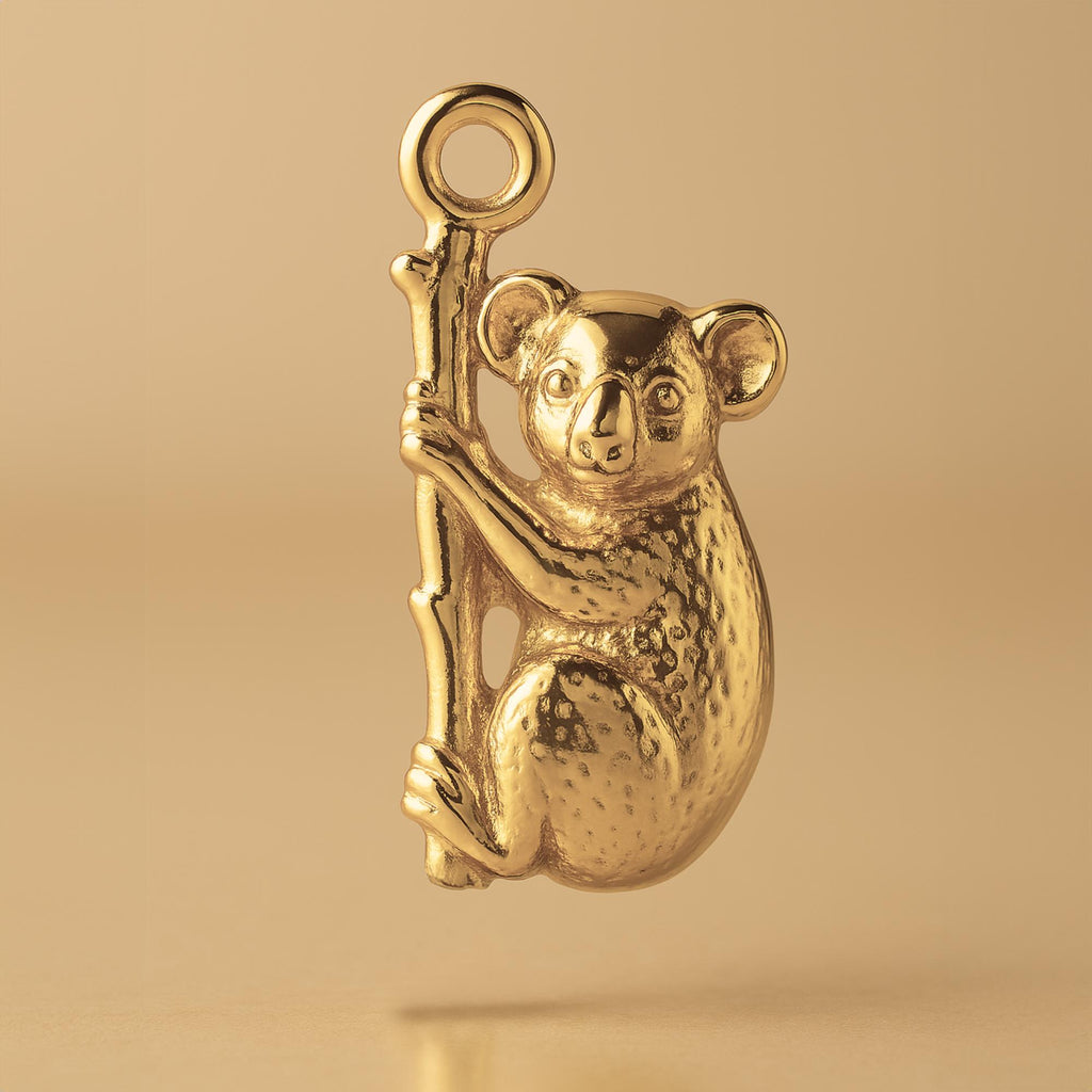 14ct Gold Plated - Koala Hugging Tree Charm