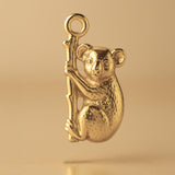 14ct Gold Plated - Koala Hugging Tree Charm