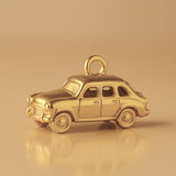 14ct Gold Plated - Retro Family Sedan Car Charm