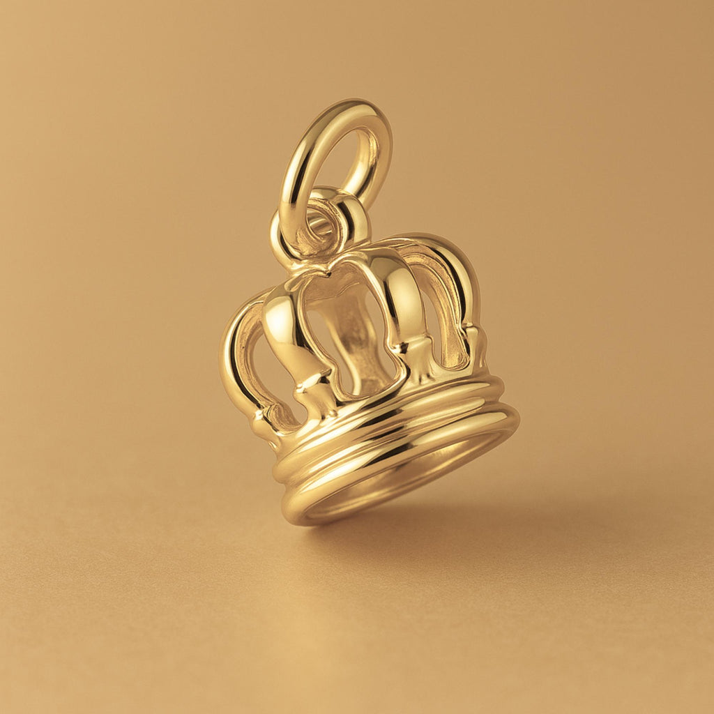 14ct Gold Plated - Regal Crown Charm