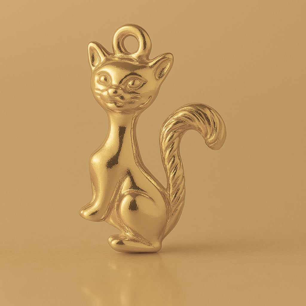 14ct Gold Plated - Siamese Cat Charm