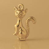 14ct Gold Plated - Siamese Cat Charm