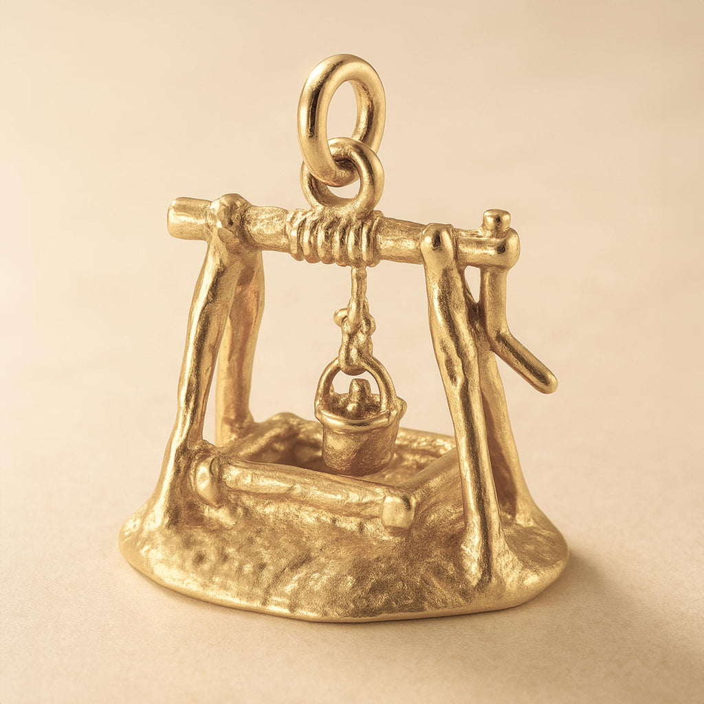 14ct Gold Plated - Mining Pit Charm