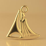 14ct Gold Plated - Regatta Sailboat Charm