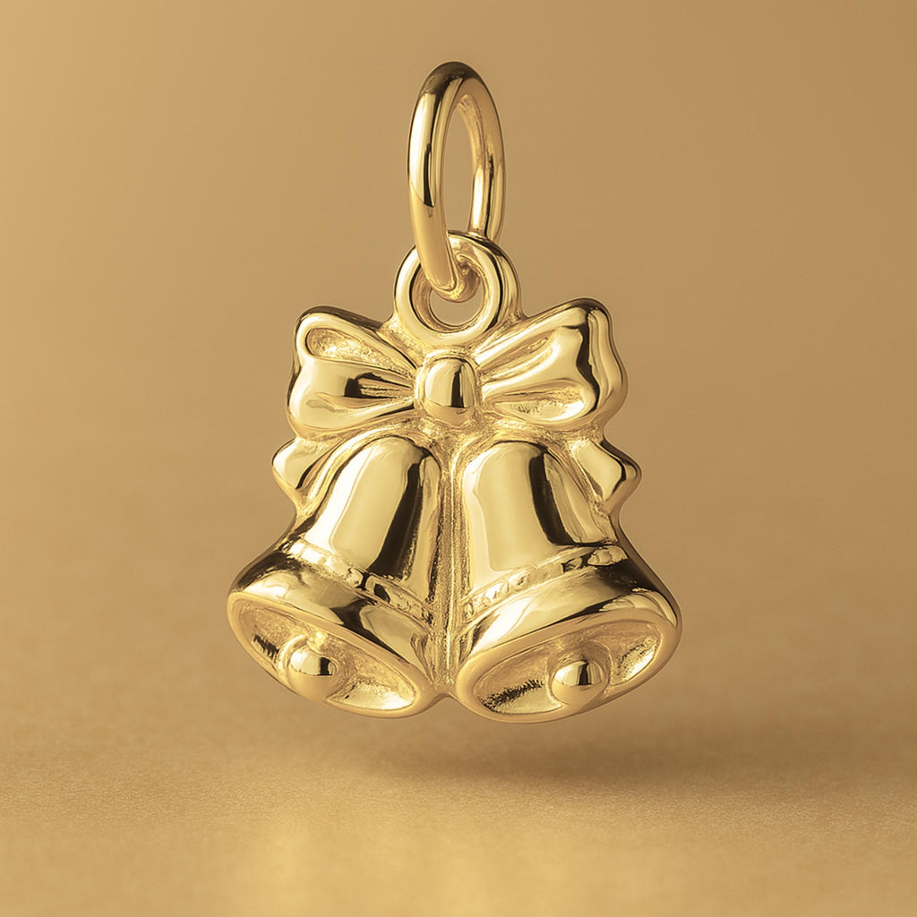 14ct Gold Plated - Traditional Christmas Bells Charm