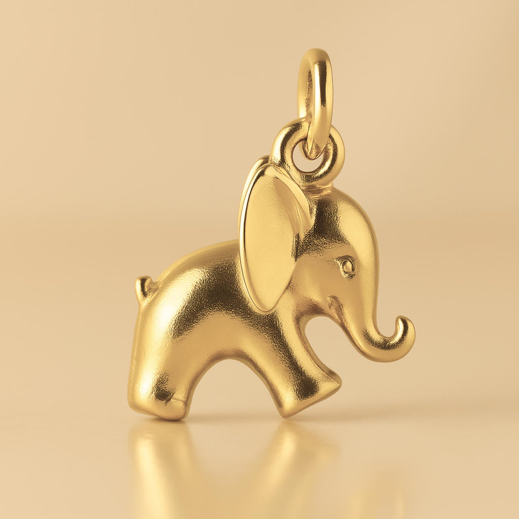 14ct Gold Plated - Baby Elephant Charm