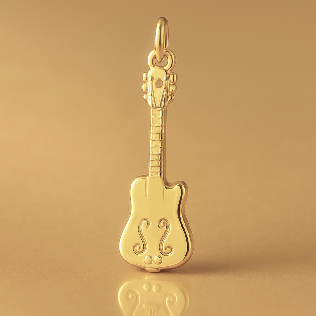 14ct Gold Plated - ES-335 Guitar Charm