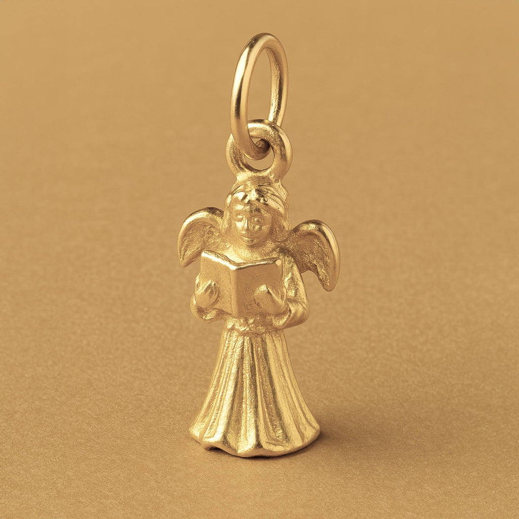 14ct Gold Plated - Christmas Carol Angel Charm