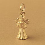 14ct Gold Plated - Christmas Carol Angel Charm