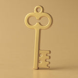 14ct Gold Plated - Castle Tower Key Charm