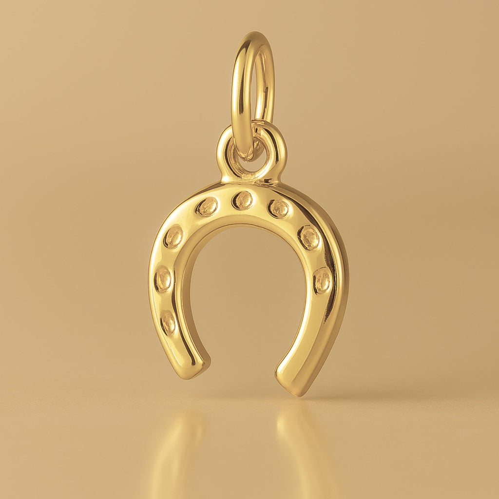 14ct Gold Plated - Traditional Horseshoe Charm