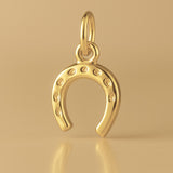14ct Gold Plated - Traditional Horseshoe Charm