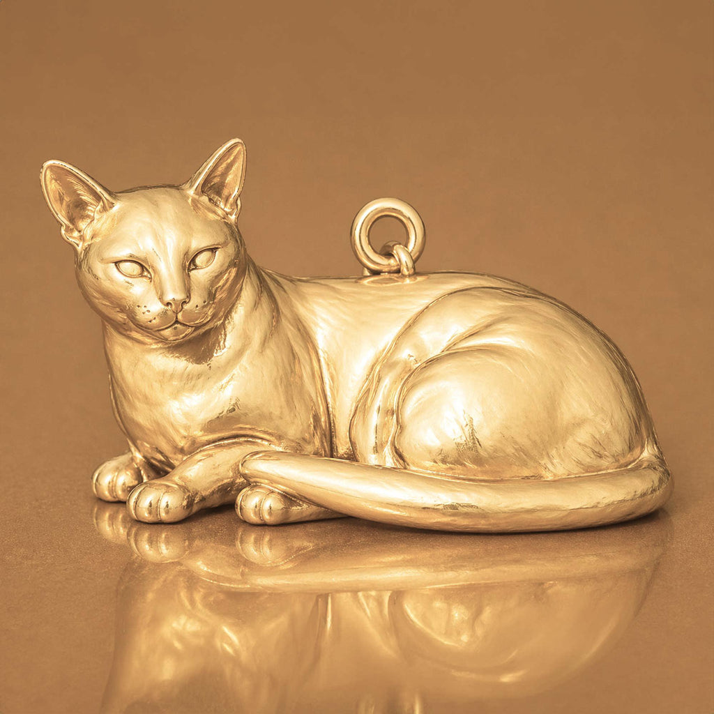 14ct Gold Plated - Burmese Cat Charm