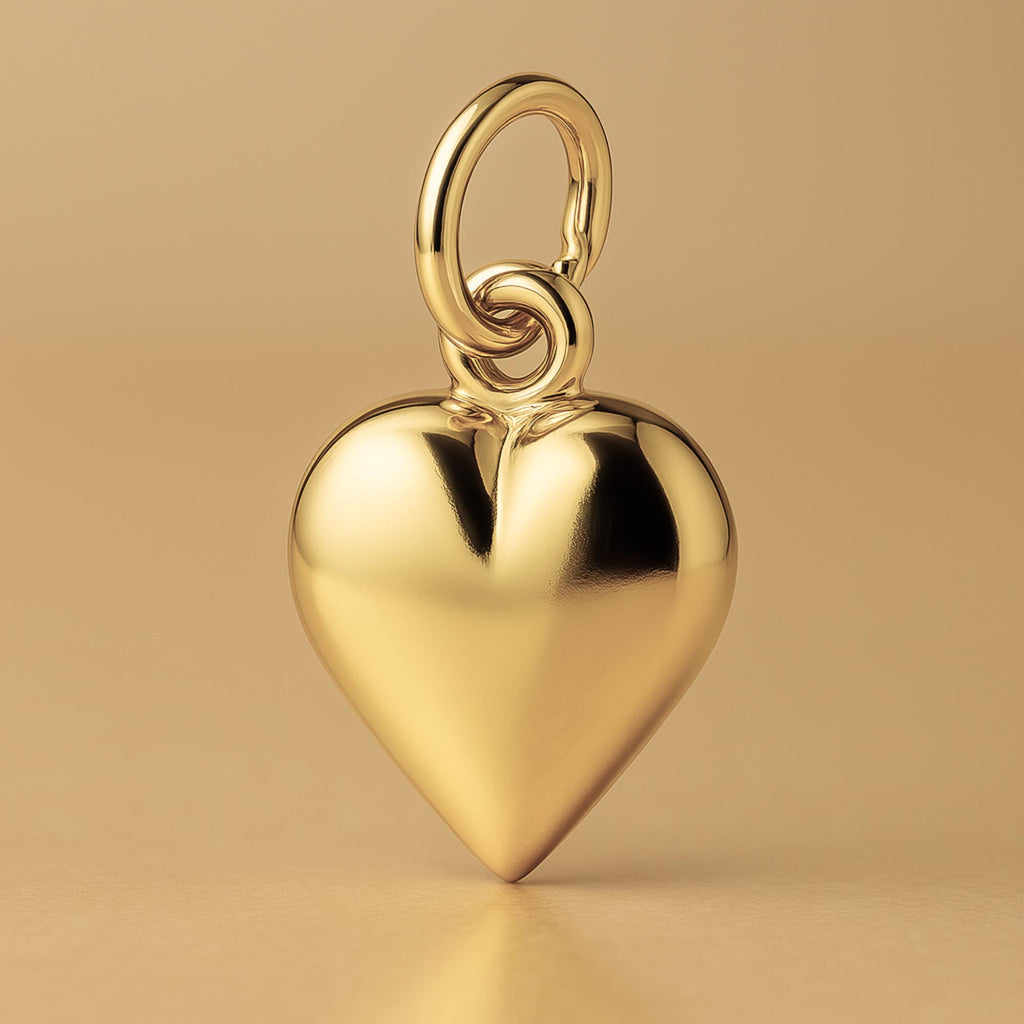 14ct Gold Plated - Minimalist Heart Charm
