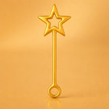 14ct Gold Plated - Star Wand Charm