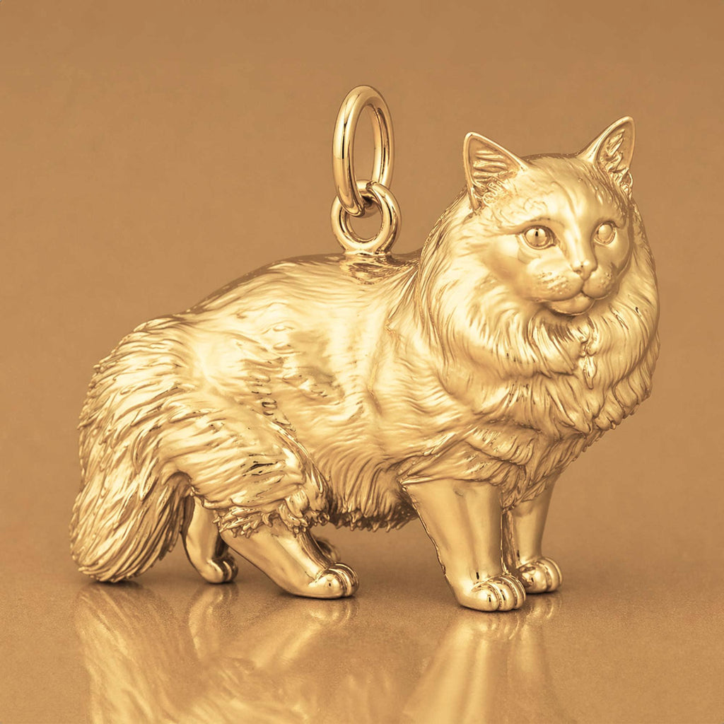14ct Gold Plated - Ragdoll Cat Charm
