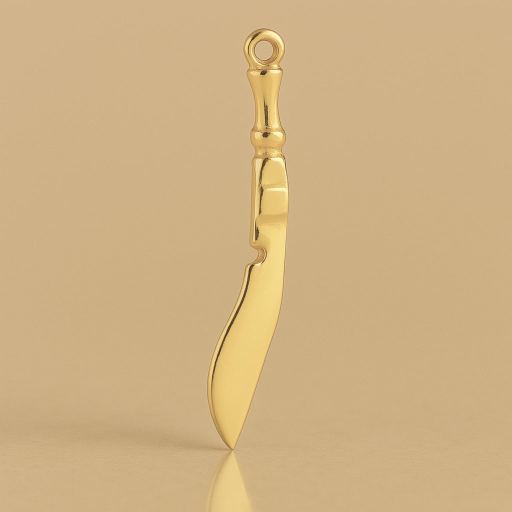 14ct Gold Plated - Kukri Knife Charm