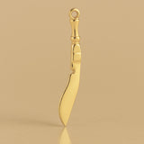 14ct Gold Plated - Kukri Knife Charm