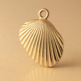 14ct Gold Plated - Clam Beach Shell Charm