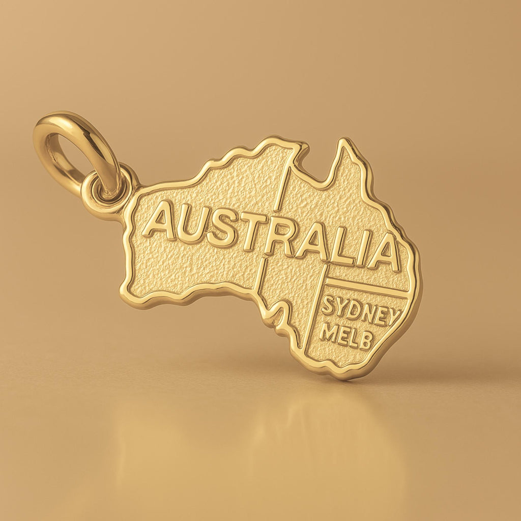 14ct Gold Plated - Australia Sydney Melbourne Charm