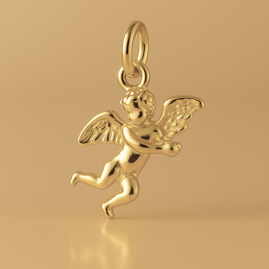 14ct Gold Plated - Minimalist Cherub Charm