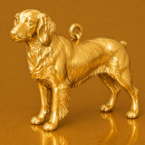 14ct Gold Plated - Brittany Spaniel Dog Charm