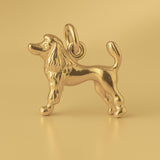 14ct Gold Plated - Groomed Poodle Dog Charm