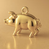 14ct Gold Plated - Heritage Pig Charm