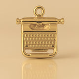 14ct Gold Plated - Classic Typewriter Charm