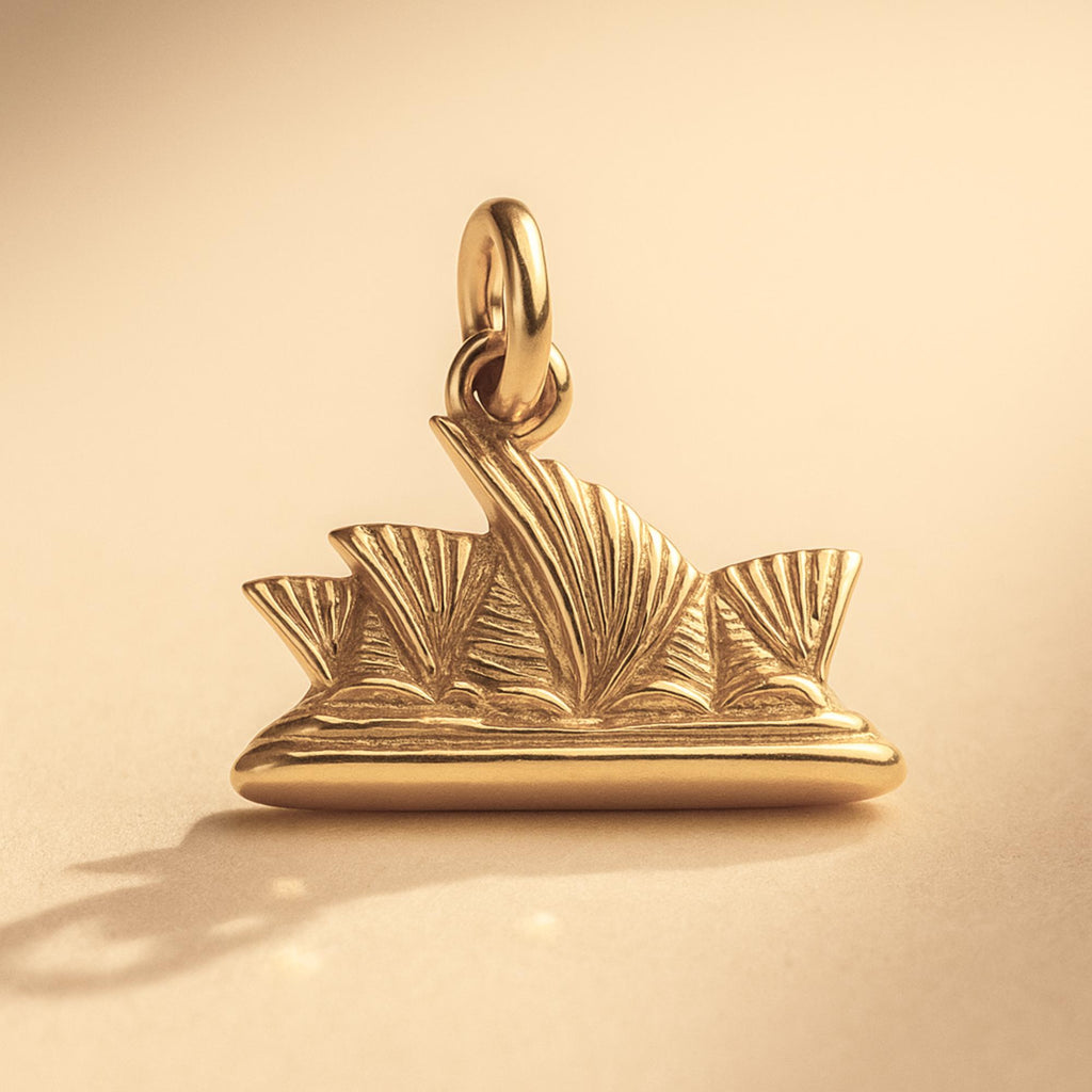 14ct Gold Plated - Minimalist Sydney Opera House Charm